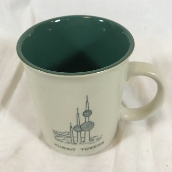 State of Kuwait Towers Coffee Mug Tea Cup Green - Picture 5 of 8